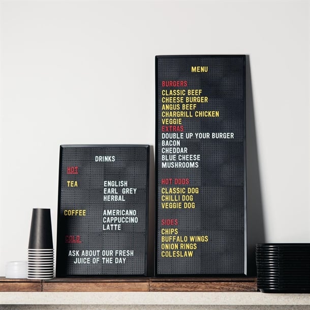 Pegboard & Letter Sets for pubs and shops.